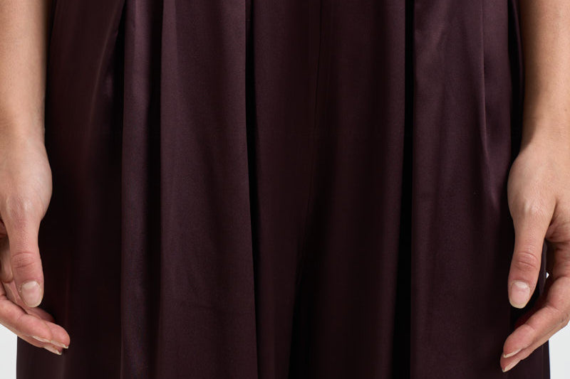 Pantalone donna Sandy palazzo vino 3905A AUBERGINE DANAME 