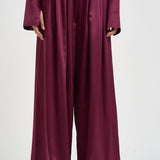 Pantalone donna Sandy palazzo magenta 3907S BORDEAUX DANAME 