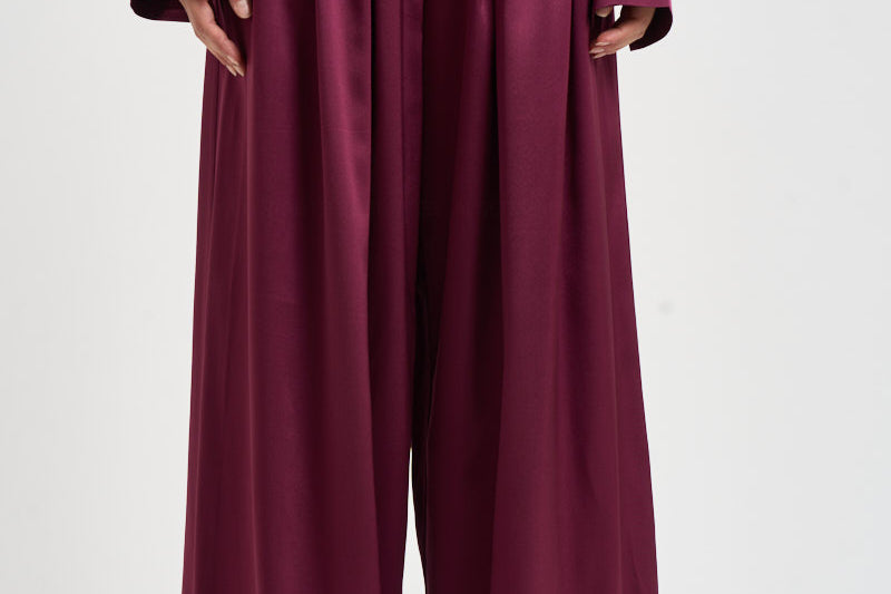 Pantalone donna Sandy palazzo magenta 3907S BORDEAUX DANAME 