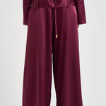 Pantalone donna Sandy palazzo magenta 3907S BORDEAUX DANAME 