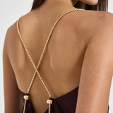 Top donna Lou con catena vino 7909A AUBERGINE DANAME 