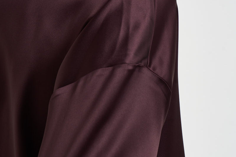 Camicia donna Alessia con chiusura gioiello vino 7913A AUBERGINE DANAME 