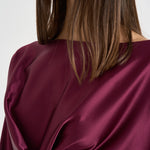 Blusa donna Xenia incrociata magenta 7919S BORDEAUX DANAME 