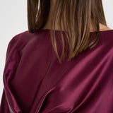 Blusa donna Xenia incrociata magenta 7919S BORDEAUX DANAME 
