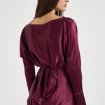 Blusa donna Xenia incrociata magenta 7919S BORDEAUX DANAME 