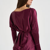 Blusa donna Xenia incrociata magenta 7919S BORDEAUX DANAME 
