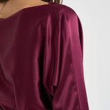 Blusa donna Xenia incrociata magenta 7919S BORDEAUX DANAME 