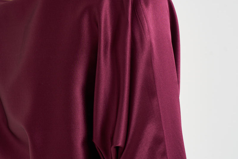 Blusa donna Xenia incrociata magenta 7919S BORDEAUX DANAME 