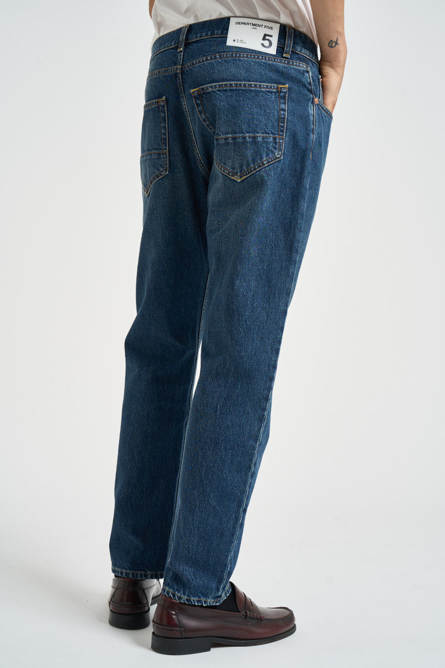 Jeans uomo Musso tapered in denim scuro MUSSO UP518DF0080 DEPARTMENT FIVE 