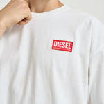 T-shirt uomo girocollo con logo bianca A14947 0NIAR100 DIESEL 
