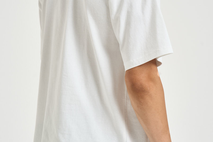 T-shirt uomo girocollo con logo bianca A14947 0NIAR100 DIESEL 