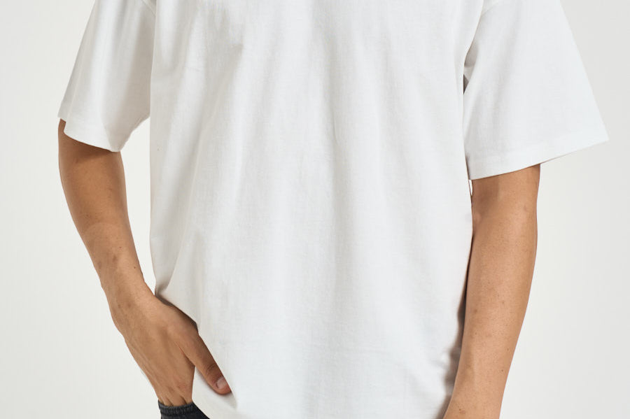 T-shirt uomo girocollo con logo bianca A14947 0NIAR100 DIESEL 