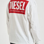 T-shirt uomo manica lunga bianca A20037 0EPCA100 DIESEL 