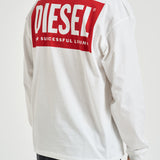 T-shirt uomo manica lunga bianca A20037 0EPCA100 DIESEL 