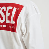 T-shirt uomo manica lunga bianca A20037 0EPCA100 DIESEL 