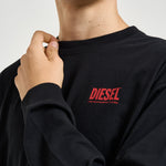 T-shirt uomo manica lunga nera A20037 0EPCA9XX DIESEL 