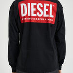 T-shirt uomo manica lunga nera A20037 0EPCA9XX DIESEL 