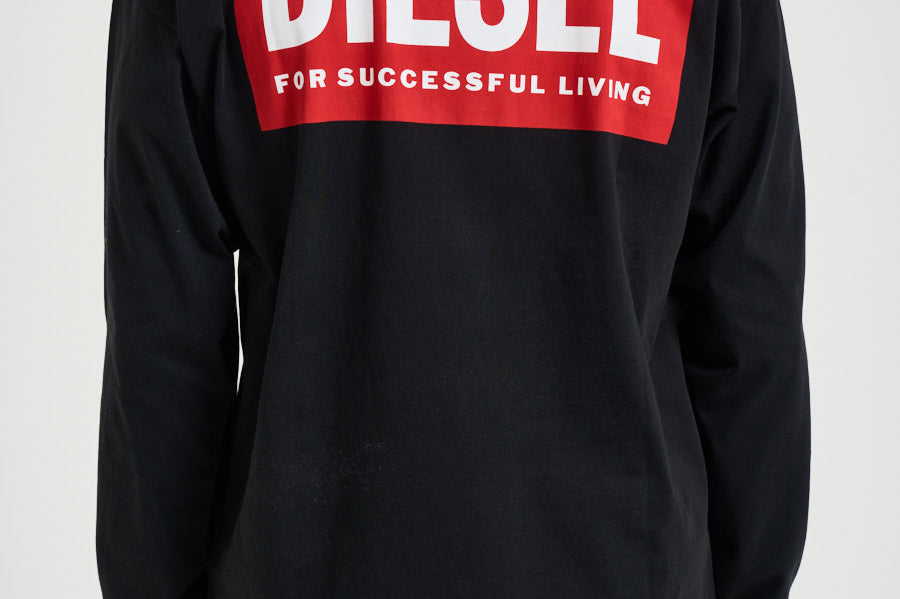 T-shirt uomo manica lunga nera A20037 0EPCA9XX DIESEL 