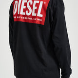 T-shirt uomo manica lunga nera A20037 0EPCA9XX DIESEL 