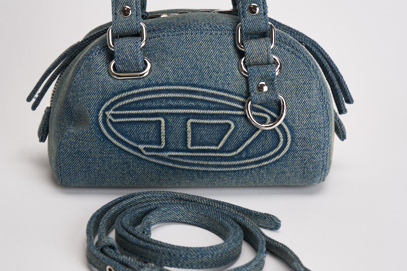 Borsa donna 1DR Dome in denim blu chiaro X10920 P9345HA001 DIESEL 