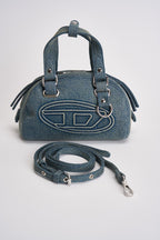 Borsa donna 1DR Dome in denim blu chiaro X10920 P9345HA001 DIESEL 