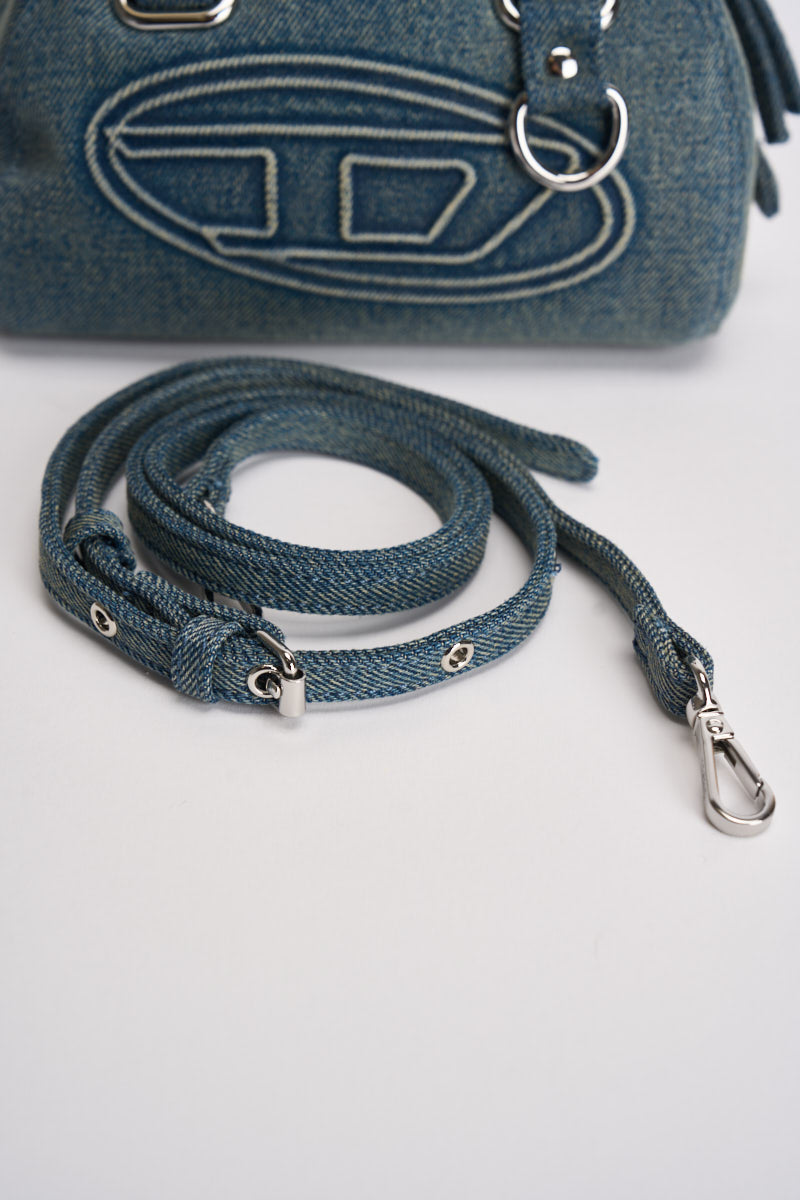 Borsa donna 1DR Dome in denim blu chiaro X10920 P9345HA001 DIESEL 