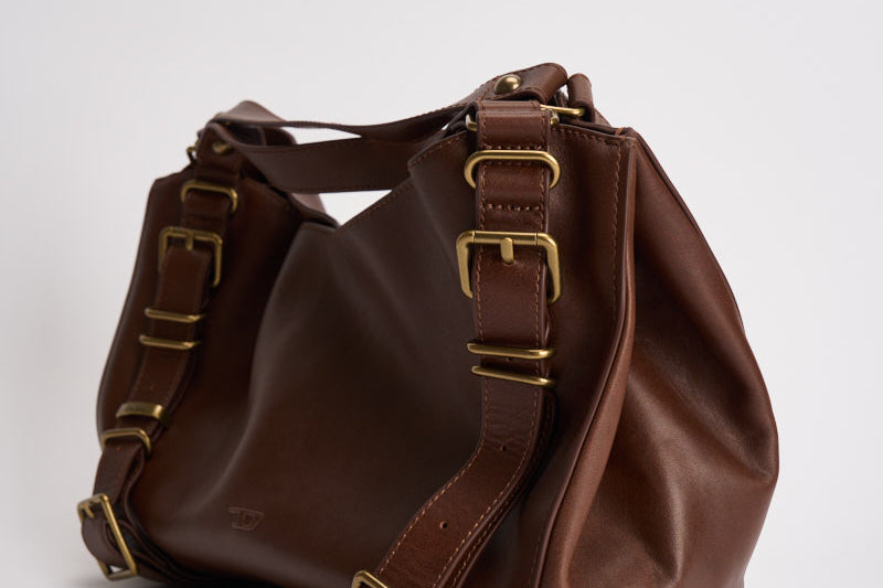 Borsa donna D-One in pelle marrone X10926 P9497T2224 DIESEL 