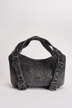 Borsa donna D-One piccola in denim nera X10930 P9403T8013 DIESEL 