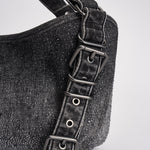Borsa donna D-One piccola in denim nera X10930 P9403T8013 DIESEL 