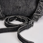 Borsa donna D-One piccola in denim nera X10930 P9403T8013 DIESEL 