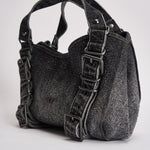 Borsa donna D-One piccola in denim nera X10930 P9403T8013 DIESEL 