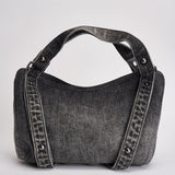 Borsa donna D-One piccola in denim nera X10930 P9403T8013 DIESEL 