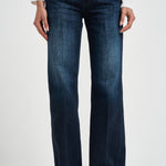 Jeans donna dritto Jacklyn in denim blu scuro DP427 DF0310DMS2 DONDUP 