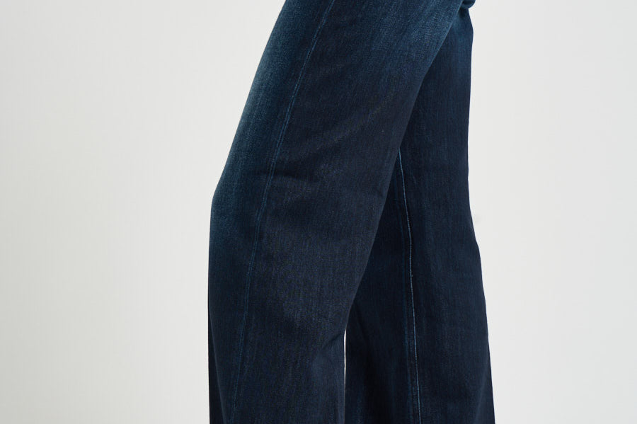 Jeans donna dritto Jacklyn in denim blu scuro DP427 DF0310DMS2 DONDUP 