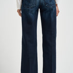 Jeans donna dritto Jacklyn in denim blu scuro DP427 DF0310DMS2 DONDUP 