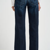 Jeans donna dritto Jacklyn in denim blu scuro DP427 DF0310DMS2 DONDUP 