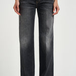 Jeans donna Jacklyn wide leg nero DP427 DFH339DMX3 DONDUP 