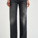 Jeans donna Jacklyn wide leg nero DP427 DFH339DMX3 DONDUP 