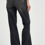 Jeans donna Jacklyn wide leg nero DP427 DFH339DMX3 DONDUP 