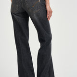 Jeans donna Jacklyn wide leg nero DP427 DFH339DMX3 DONDUP 
