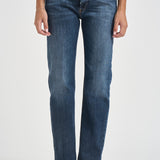 Jeans donna Icon gamba dritta blu scuro denim DP776 DS0406DMU2 DONDUP 