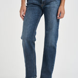 Jeans donna Icon gamba dritta blu scuro denim DP776 DS0406DMU2 DONDUP 