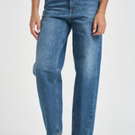 Jeans donna Bessie loose fit blu denim DP784 DFE338DMU8 DONDUP 