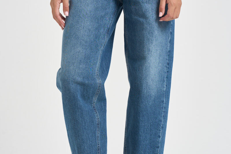 Jeans donna Bessie loose fit blu denim DP784 DFE338DMU8 DONDUP 