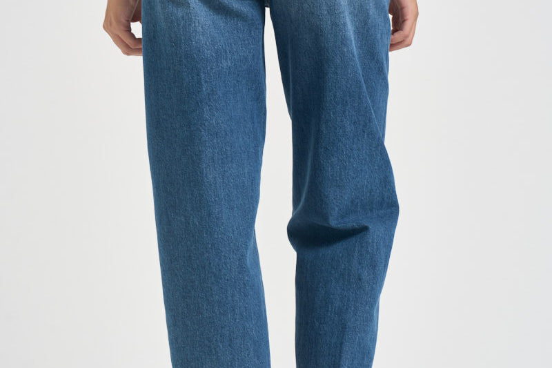 Jeans donna Bessie loose fit blu denim DP784 DFE338DMU8 DONDUP 