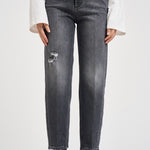 Jeans donna Bessie loose fit in denim grigi DP784 DSE377DMW4N DONDUP 