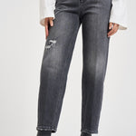 Jeans donna Bessie loose fit in denim grigi DP784 DSE377DMW4N DONDUP 