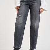 Jeans donna Bessie loose fit in denim grigi DP784 DSE377DMW4N DONDUP 
