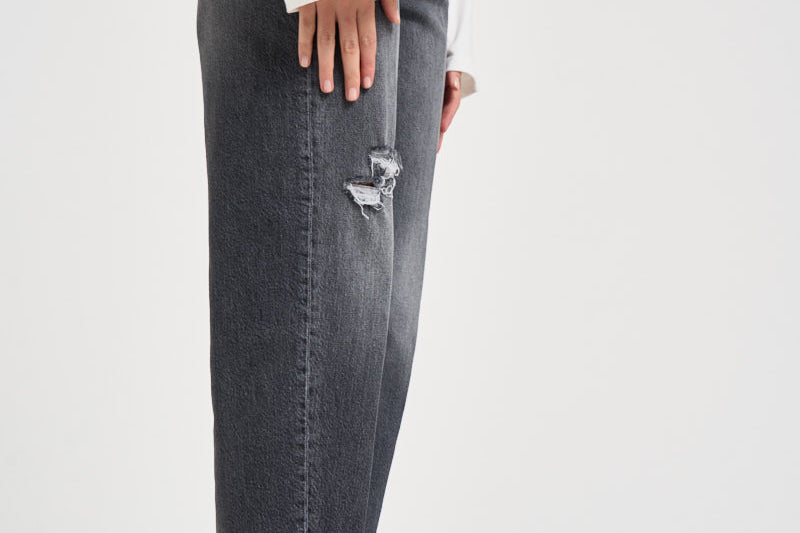 Jeans donna Bessie loose fit in denim grigi DP784 DSE377DMW4N DONDUP 
