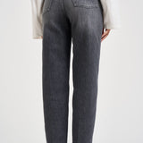 Jeans donna Bessie loose fit in denim grigi DP784 DSE377DMW4N DONDUP 